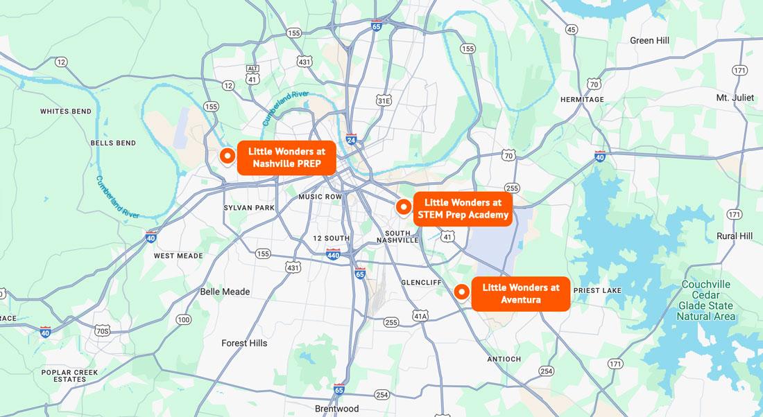 Little Wonders Early Learning Centers | 3 Locations Map